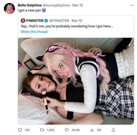 belle delphine finnster|Belle Delphine and F1NN5ter Collaborate, Making the Internet。